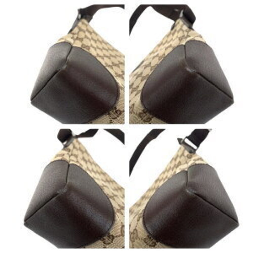 Gucci bag shoulder brown GG canvas leather - Picture 3 of 10